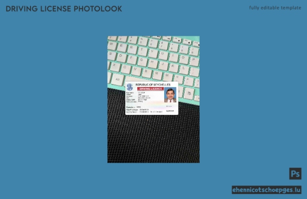Beispielvorschau für das Foto des Führerscheins der Seychellen